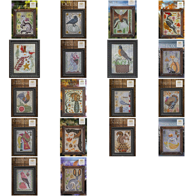 Embroidery Vs Cross Stitch - Small Farm Animals - Bats in