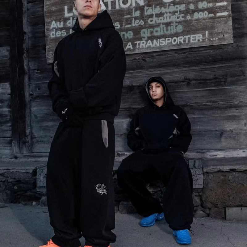 Embroidery Knit - Autumn Winter Men's Y2K Streetwear Vintage