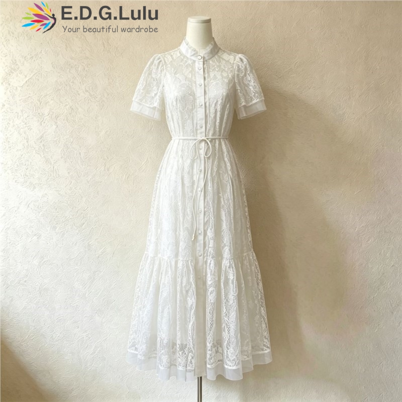 Embroidery H&M - EDGLuLu Vintage Hollowe Embroidery Lace Long