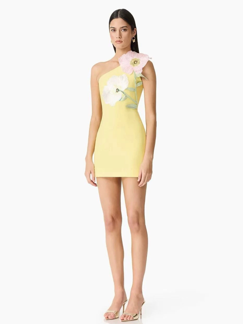 Embroidery H&M - 2026 New Oblique Shoulder Three-Dimensional Flower