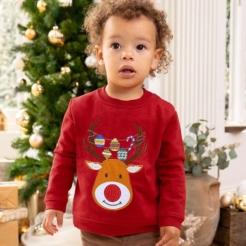 Christmas Sweatshirts for Kids - Embroidery Xmas Designs review and price