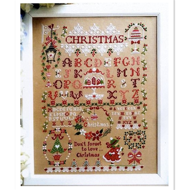 Christmas girl cross stitch ki - Embroidery Xmas Designs review and price