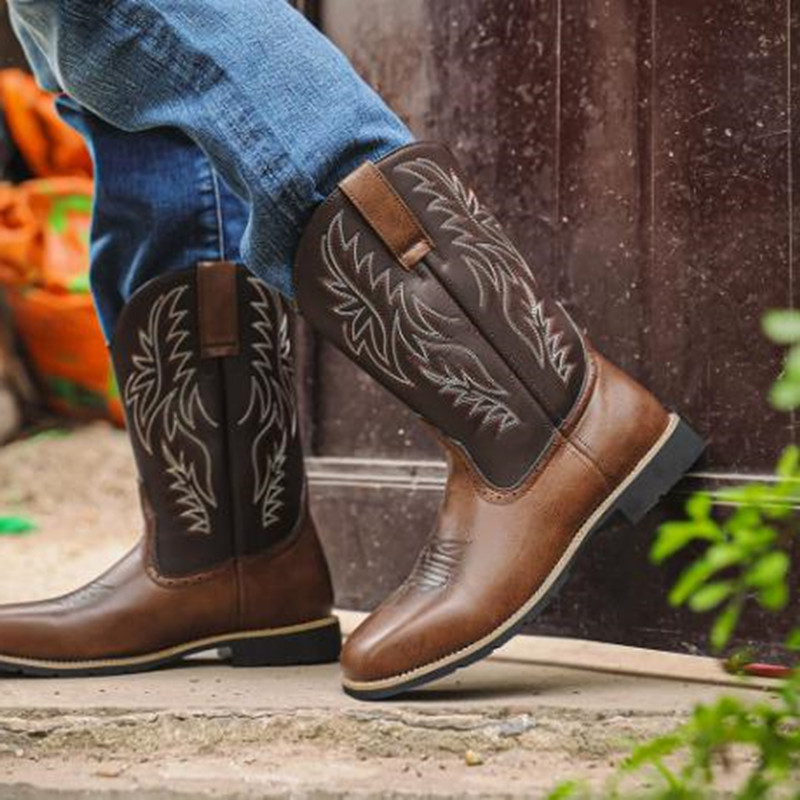 New Men High Boots Embroidery  - Embroidery Stitch review and price