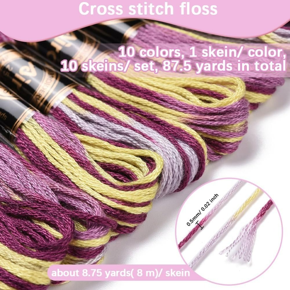 6 Strands Purple Variegated Em - Embroidery Stitch review and price