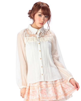 SALES Japan Liz Lisa Chiffon S - Embroidery Organza review and price