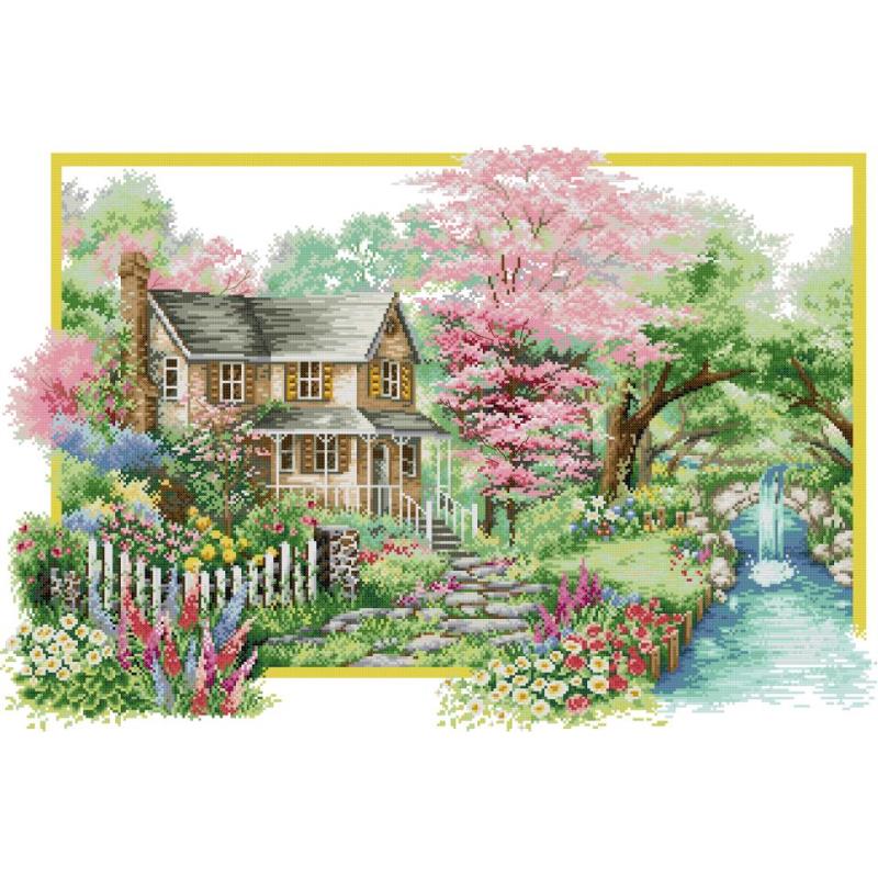 Four Seasons Scenery Series Cr - Embroidery Vs Cross Stitch review and price
