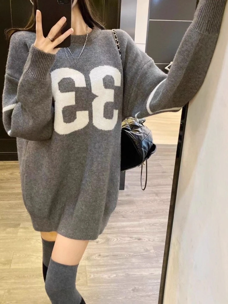 Y2K Vintage Knitted Sweater Wo - Embroidery Knit review and price