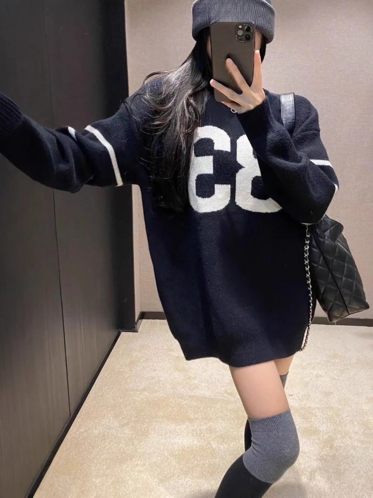 Y2K Vintage Knitted Sweater Wo - Embroidery Knit review and price