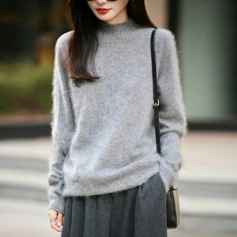100% Wool Women's Fluffy High  - Embroidery Knit review and price