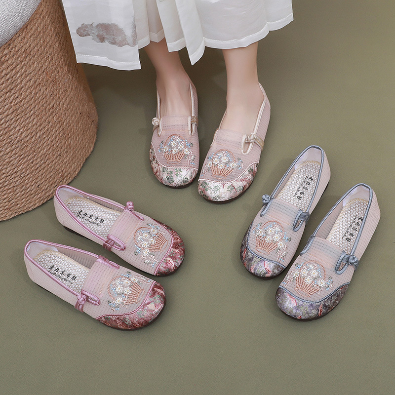 Chinese Style Embroidery Flat  - Embroidery Canvas review and price