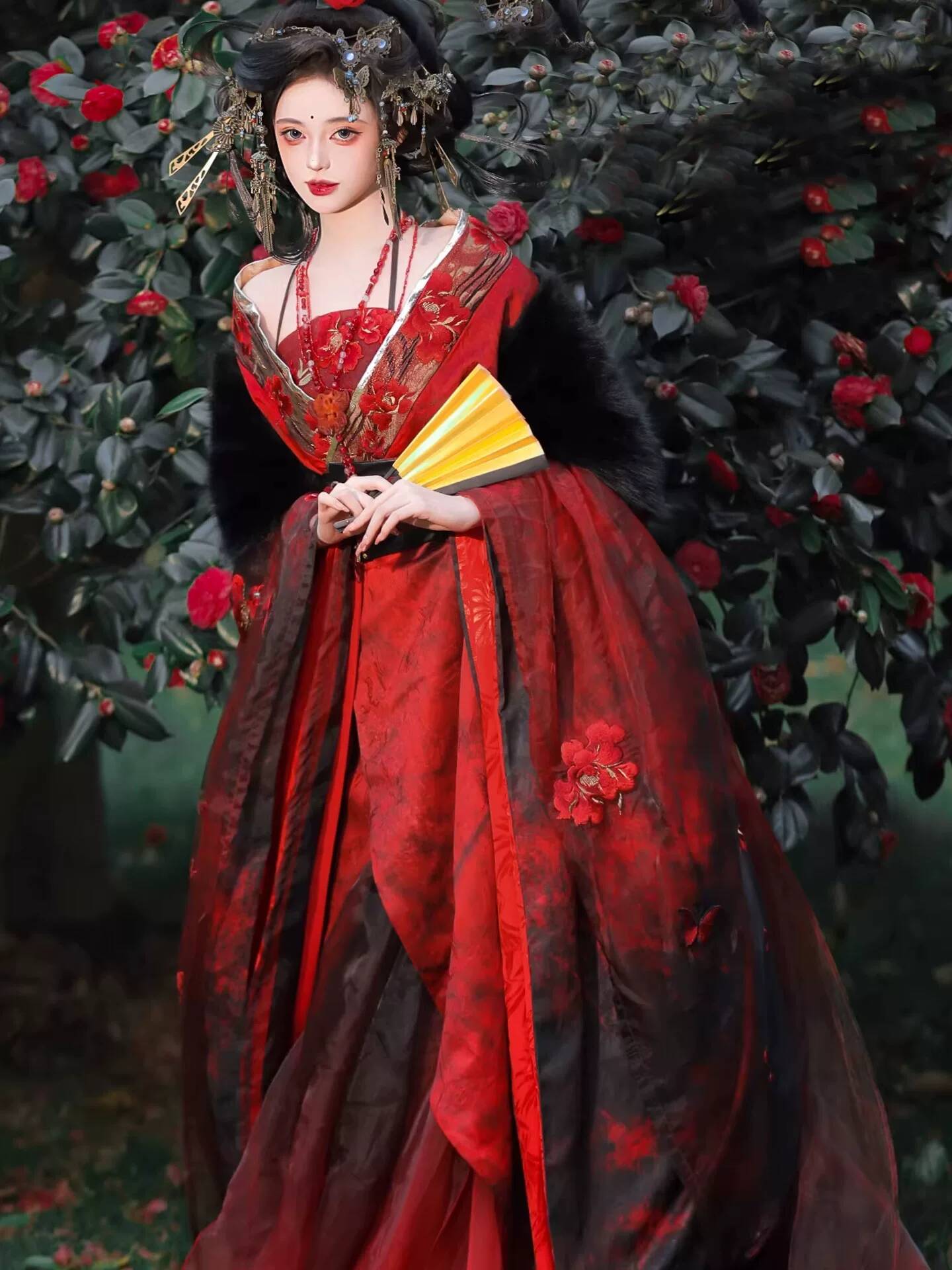 New Datura Red Hanfu Women Anc - Embroidery Knit review and price