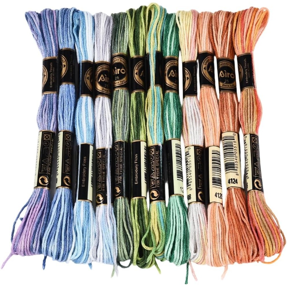 12 Skeins 105 Yards Cross Stit - Embroidery Stitch review and price