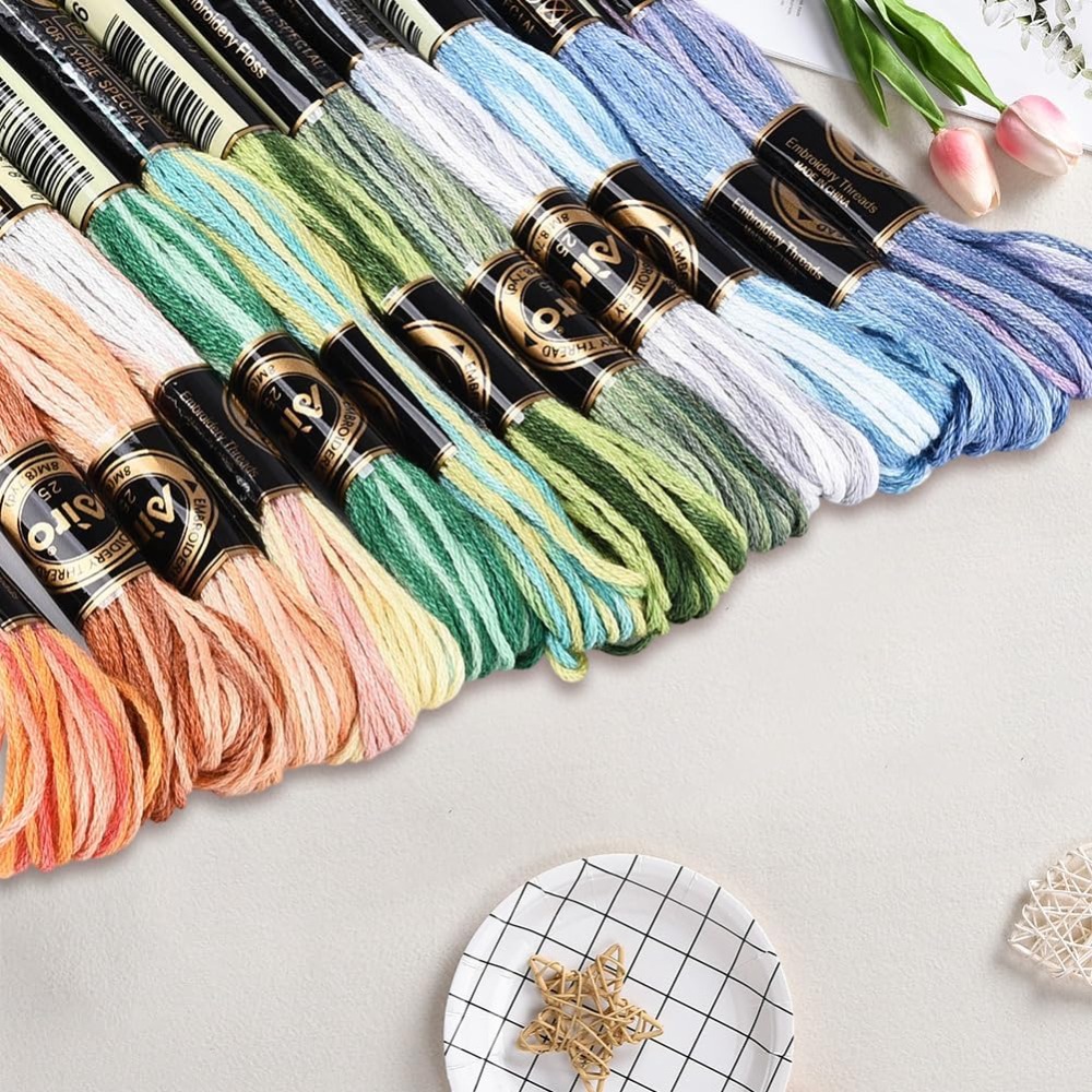12 Skeins 105 Yards Cross Stit - Embroidery Stitch review and price