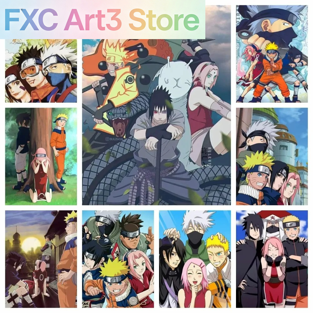 Frameless 1pc Naruto Class Sev - Embroidery Canvas review and price