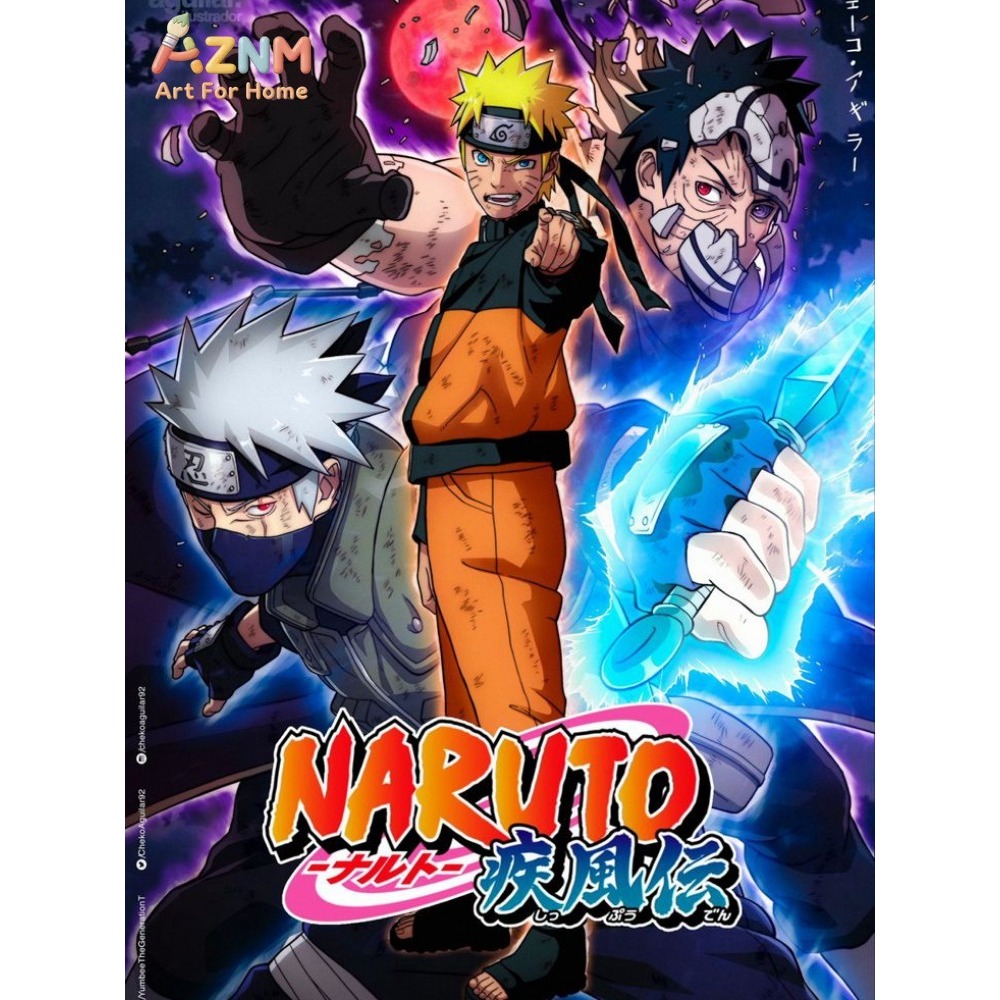 Frameless 1pc Naruto Class Sev - Embroidery Canvas review and price