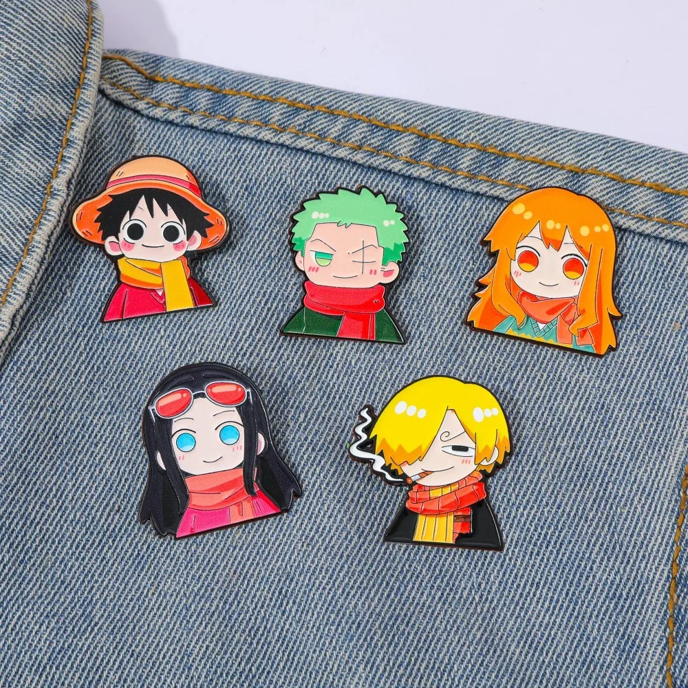 5 Pcs Cute Anime Cartoon Brooc - Embroidery Textile review and price