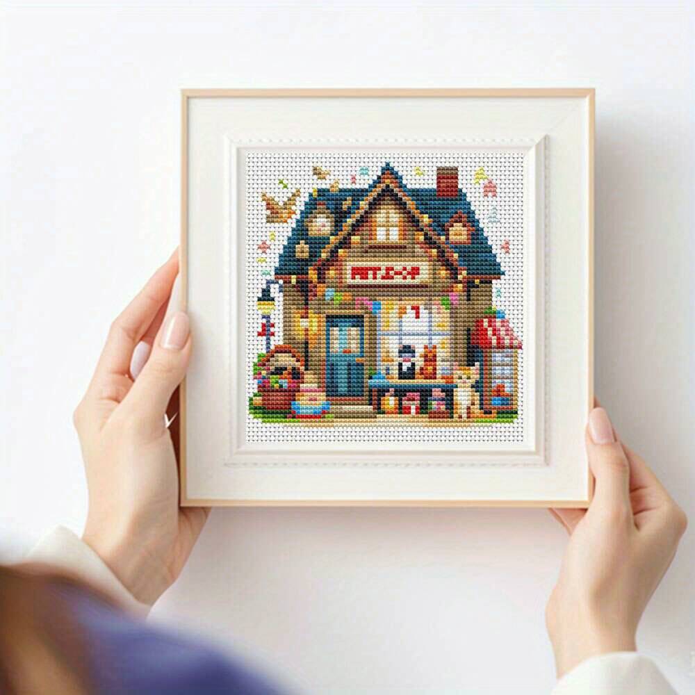 12Pcs Cross Stitch Kits House  - Embroidery Vs Cross Stitch review and price