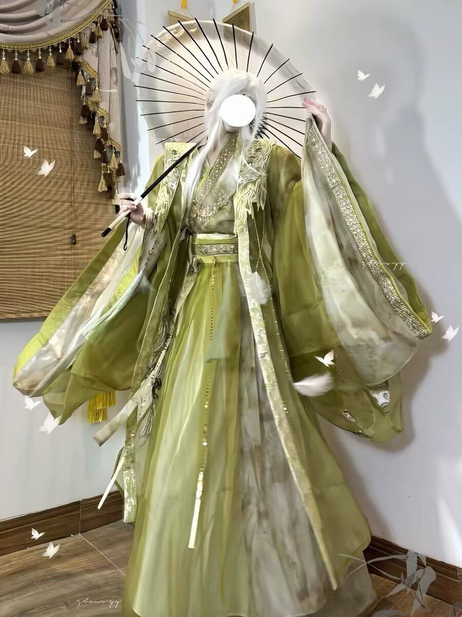 Wuxia Swordsman Hanfu Outfit M - Embroidery Outfit review and price