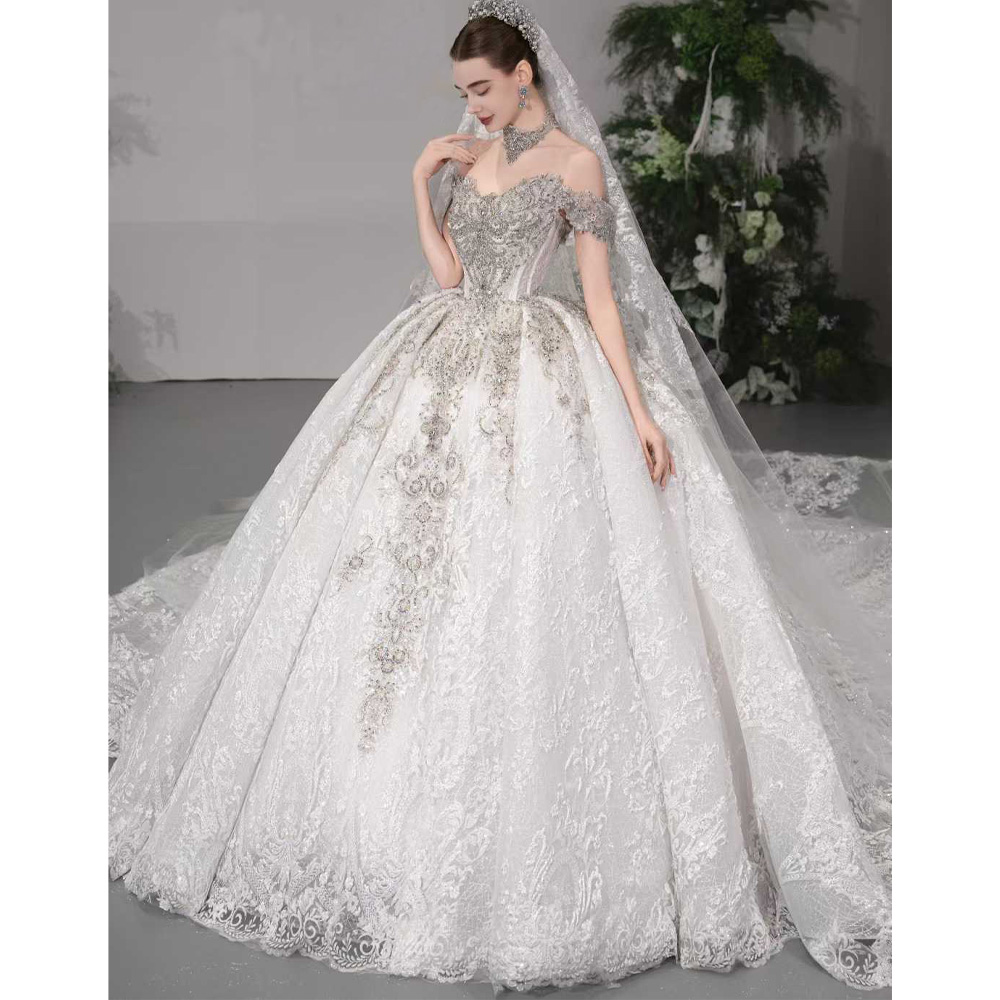 Luxury Off The Shoulder Sweeth - Embroidery Organza review and price