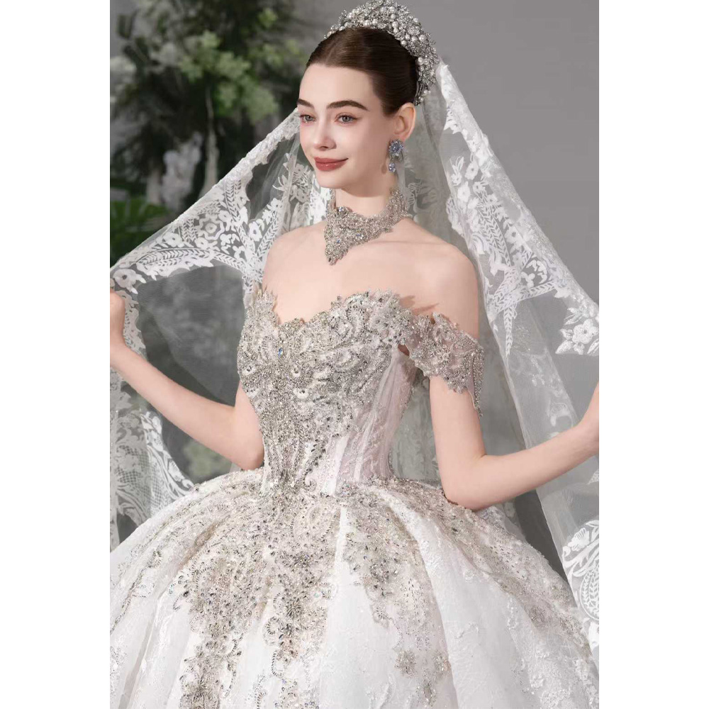 Luxury Off The Shoulder Sweeth - Embroidery Organza review and price