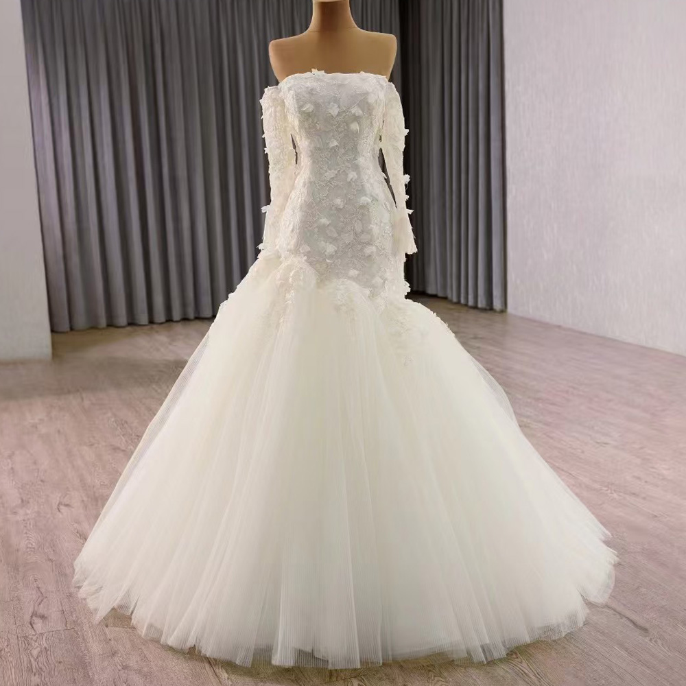Princess Style Strapless Weddi - Embroidery Organza review and price
