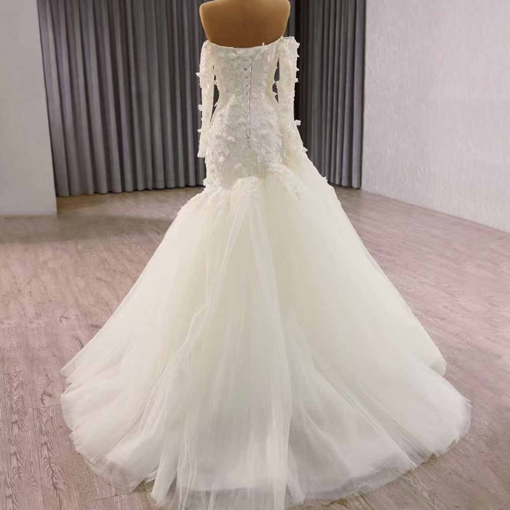Princess Style Strapless Weddi - Embroidery Organza review and price