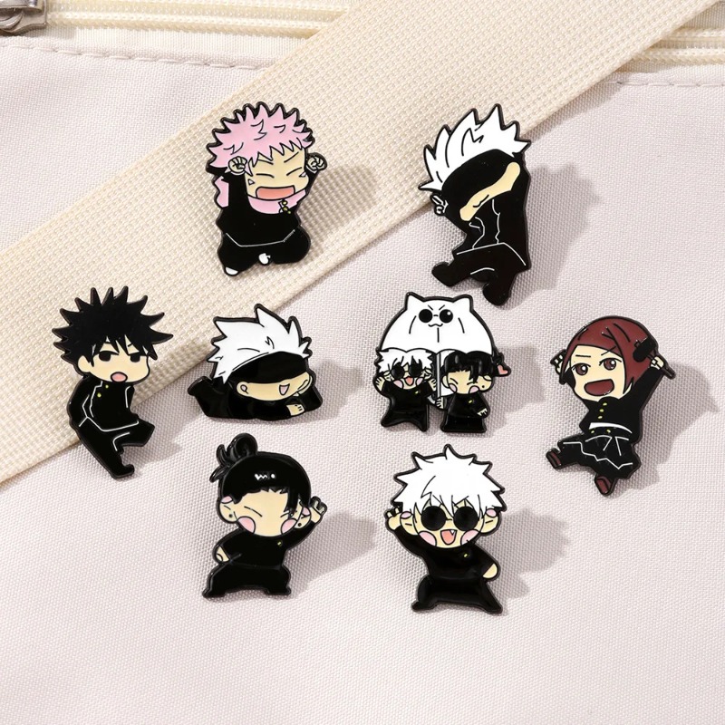 8pcs Anime Itadori Yuji Enamel - Embroidery Outfit review and price