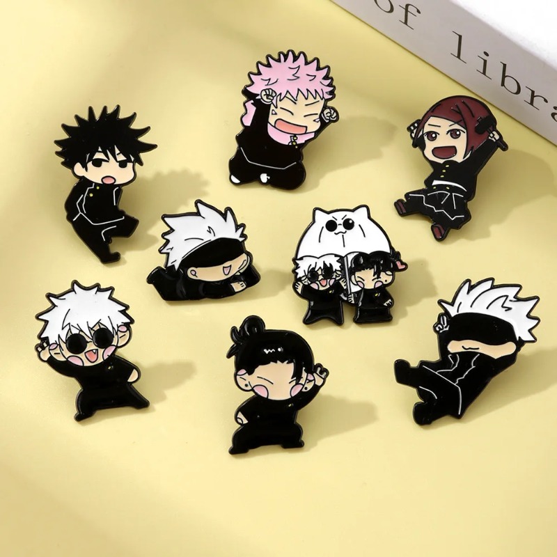 8pcs Anime Itadori Yuji Enamel - Embroidery Outfit review and price