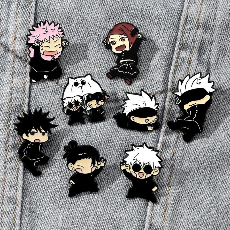 8pcs Anime Itadori Yuji Enamel - Embroidery Outfit review and price