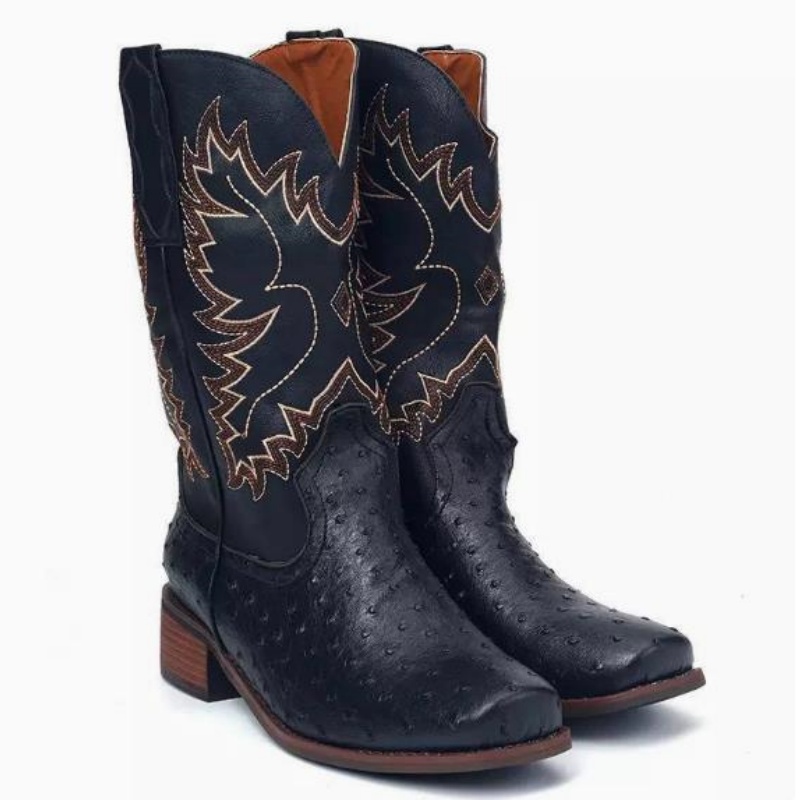 Men High Boots Embroidery Retr - Embroidery Stitch review and price