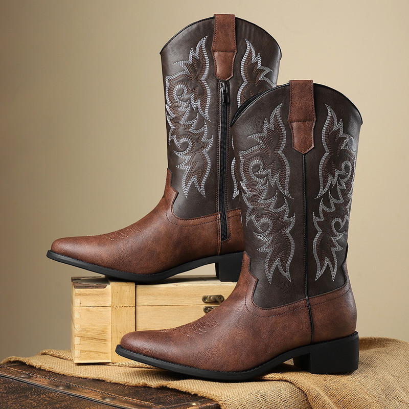 NEW Men High Boots Embroidery  - Embroidery Stitch review and price