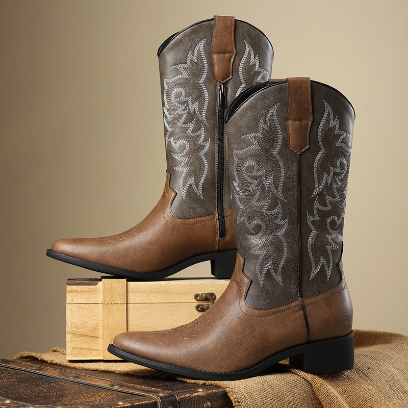 NEW Men High Boots Embroidery  - Embroidery Stitch review and price