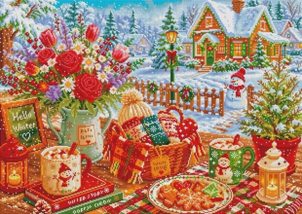9CT 14ct Winter Printed Kits C - Embroidery Vs Cross Stitch review and price